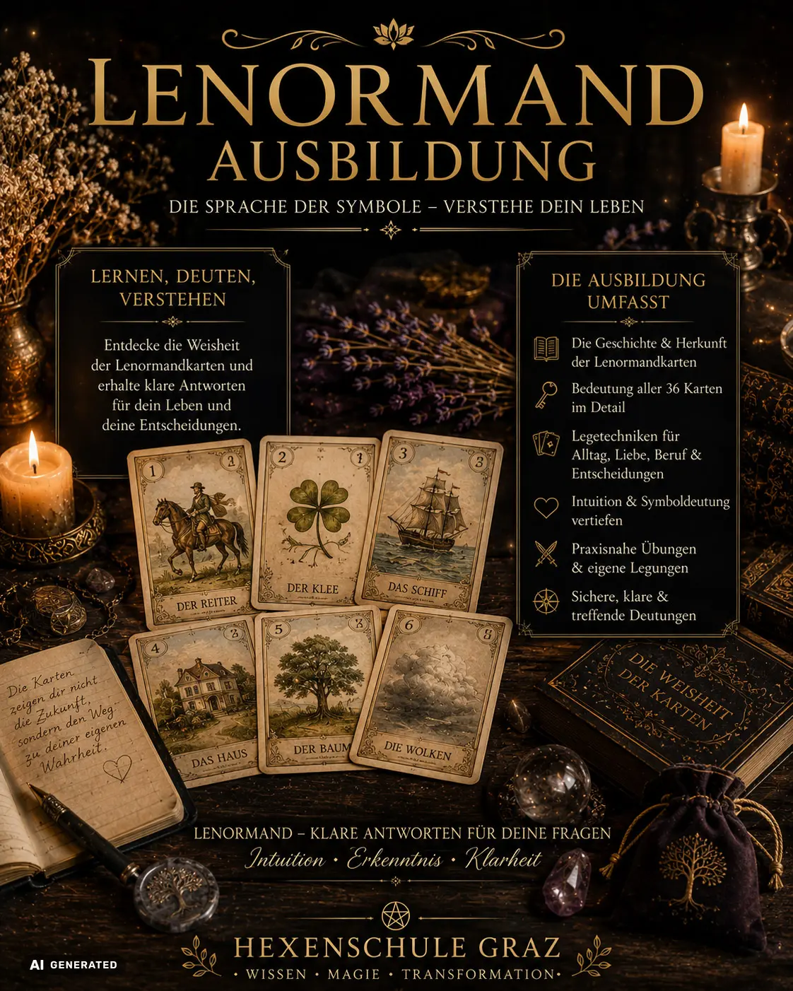 Lenormand Ausbildung 13 Lenormand Ausbildung